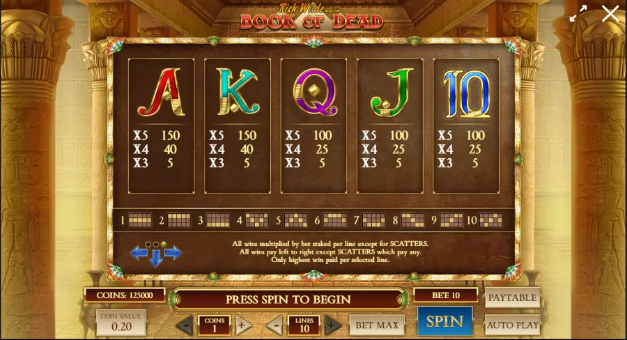 Book of Dead Slot Game